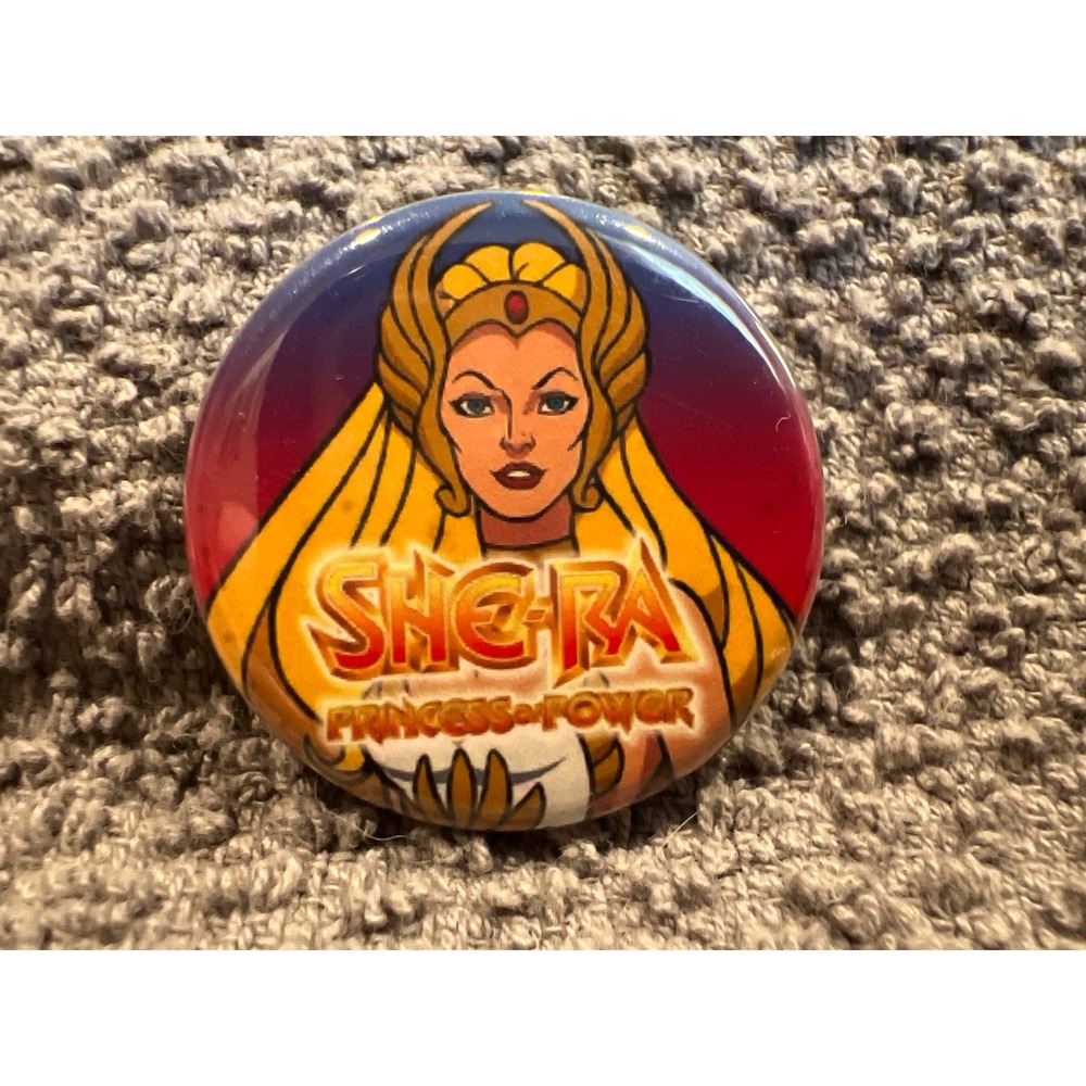 She-Ra Princess of Power Pin Back Button 1 Inch Retro 80s Cartoon Badge Pin
